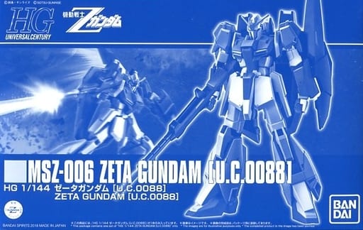 MSZ-006 Zeta Gundam [U.C.0088] box
